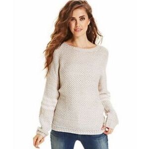 ✨Jessica Simpson Tan Knit Crewneck Chunky Sweater✨